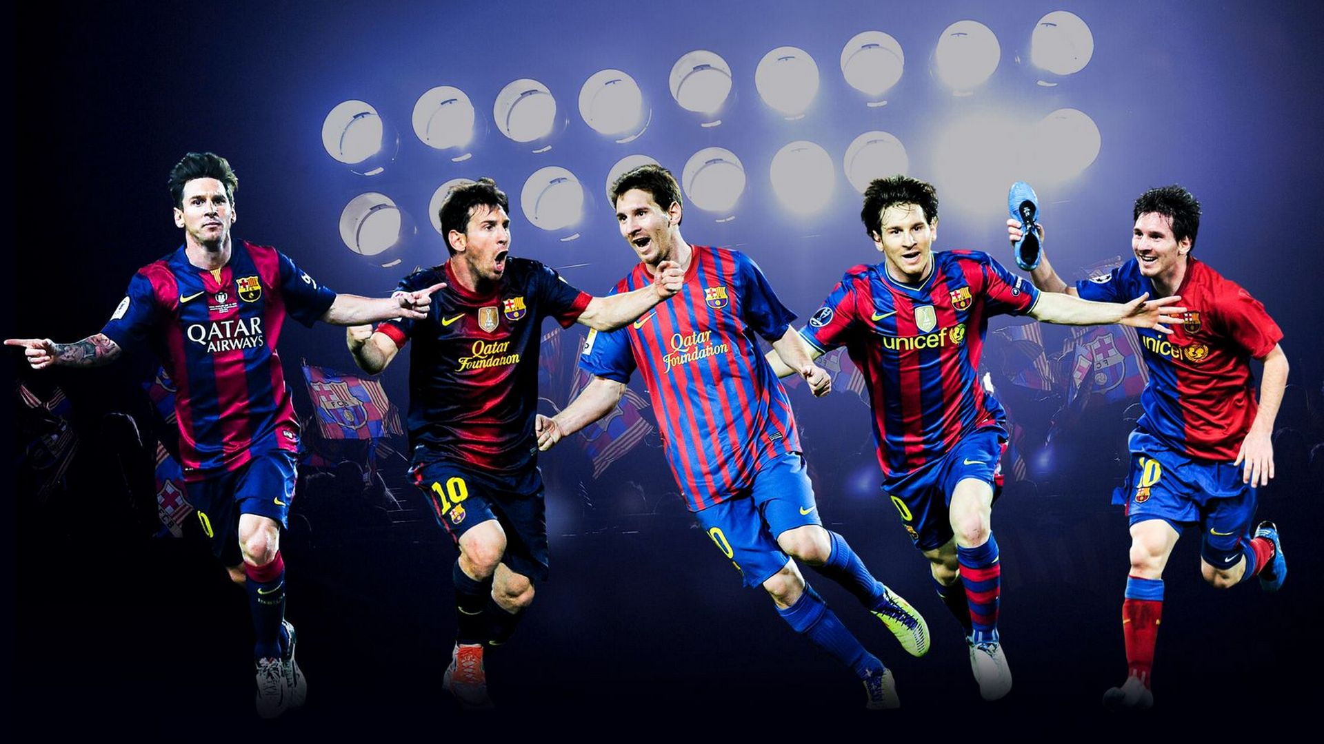 Lionel Messi - 10 Best Barcelona Players Of All Time